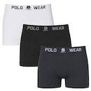 Cueca Boxer Polo Wear Basic - 3 unidades - Infantil - Foto 1