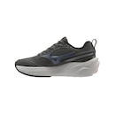 Tênis Mizuno Space 5 Kids Grafite e Azul - Infantil - Foto 2