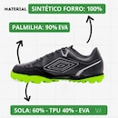 Chuteira Society Umbro Neo-Comfort - Masculino - Foto 3