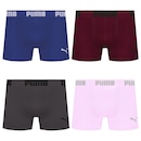 Cueca Puma Boxer Sem Costura - 4 unidades - Masculina - Foto 1