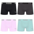 Cueca Puma Boxer Sem Costura - 4 unidades - Masculina - Foto 1