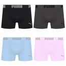Cueca Puma Boxer Sem Costura - 4 unidades - Masculina - Foto 1