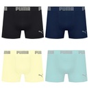 Cueca Puma Boxer Sem Costura - 4 unidades - Masculina - Foto 1