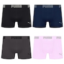 Cueca Puma Boxer Sem Costura - 4 unidades - Masculina - Foto 1