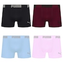 Cueca Puma Boxer Sem Costura - 4 unidades - Masculina - Foto 1