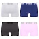 Cueca Puma Boxer Sem Costura - 4 unidades - Masculina - Foto 2