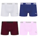 Cueca Puma Boxer Sem Costura - 4 unidades - Masculina - Foto 1