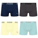Cueca Puma Boxer Sem Costura - 4 unidades - Masculina - Foto 1