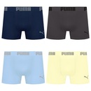 Cueca Puma Boxer Sem Costura - 4 unidades - Masculina - Foto 1