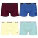 Cueca Puma Boxer Sem Costura - 4 unidades - Masculina - Foto 1