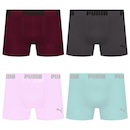 Cueca Puma Boxer Sem Costura - 4 unidades - Masculina - Foto 1