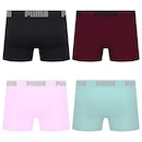 Cueca Boxer Sem Costura Puma - 4 unidades - Masculina - Foto 2