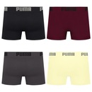 Cueca Boxer Sem Costura Puma - 4 unidades - Masculina - Foto 2