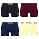 Cueca Boxer Sem Costura Puma - 4 unidades - Masculina - Foto 1