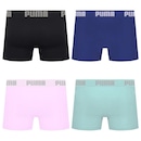 Cueca Boxer Sem Costura Puma - 4 unidades - Masculina - Foto 2