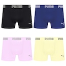 Cueca Boxer Sem Costura Puma - 4 unidades - Masculina - Foto 1