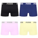 Cueca Boxer Sem Costura Puma - 4 unidades - Masculina - Foto 2