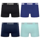 Cueca Boxer Sem Costura Puma - 4 unidades - Masculina - Foto 2