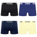 Cueca Boxer Sem Costura Puma - 4 unidades - Masculina - Foto 2