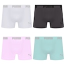Cueca Boxer Sem Costura Puma - 4 unidades - Masculina - Foto 1