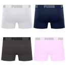 Cueca Boxer Sem Costura Puma - 4 unidades - Masculina - Foto 2
