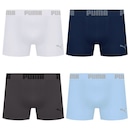 Cueca Boxer Sem Costura Puma - 4 unidades - Masculina - Foto 1