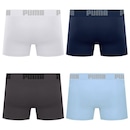 Cueca Boxer Sem Costura Puma - 4 unidades - Masculina - Foto 2