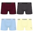 Cueca Boxer Sem Costura Puma - 4 unidades - Masculina - Foto 1