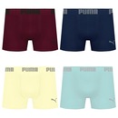 Cueca Boxer Sem Costura Puma - 4 unidades - Masculina - Foto 1