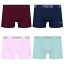 Cueca Boxer Sem Costura Puma - 4 unidades - Masculina - Foto 1