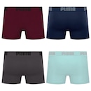 Cueca Boxer Sem Costura Puma - 4 unidades - Masculina - Foto 2