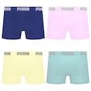 Cueca Boxer Sem Costura Puma - 4 unidades - Masculina - Foto 2