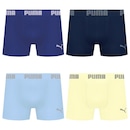 Cueca Boxer Sem Costura Puma - 4 unidades - Masculina - Foto 1