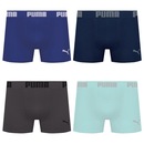 Cueca Boxer Sem Costura Puma - 4 unidades - Masculina - Foto 1