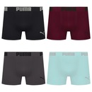 Cueca Boxer Sem Costura Puma - 4 unidades - Masculina - Foto 1