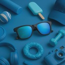 Óculos de Sol Unissex Quiiq Sunglasses Quadrado - Foto 7