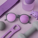 Óculos de Sol Unissex Quiiq Sunglasses Round - Foto 5