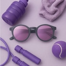 Óculos de Sol Unissex Quiiq Sunglasses Round - Foto 6