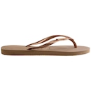 Chinelo De Dedo Havaianas Slim Logo Metallic Feminino - Foto 3
