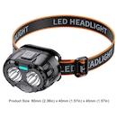 Lanterna De Cabeça Gold Sports Led Duplo - Foto 4