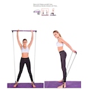 Kit Barra Pilates Elástico Pedal Gold Sports Master - Foto 7