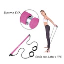 Kit Barra Pilates Elástico Pedal Gold Sports Master - Foto 6