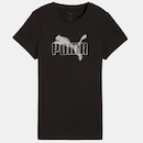 Camiseta Puma Feminina Essentials Logo Lab Algodão - Foto 1