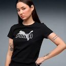 Camiseta Puma Feminina Essentials Logo Lab Algodão - Foto 3