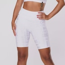 Bermuda Feminina Orbis Fitness Meia Coxa Jacquard Poliamida Cós Alto - Foto 3