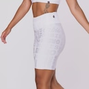 Bermuda Feminina Orbis Fitness Meia Coxa Jacquard Poliamida Cós Alto - Foto 4