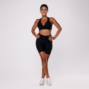 Bermuda Feminina Orbis Fitness Meia Coxa Jacquard Poliamida Cós Alto - Foto 2