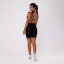 Bermuda Feminina Orbis Fitness Meia Coxa Jacquard Poliamida Cós Alto - Foto 4