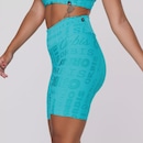 Bermuda Feminina Orbis Fitness Meia Coxa Jacquard Poliamida Cós Alto - Foto 3