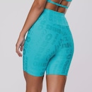 Bermuda Feminina Orbis Fitness Meia Coxa Jacquard Poliamida Cós Alto - Foto 6